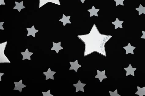 Free Photo Beautiful Silver Stars Background
