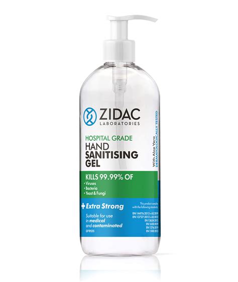 Zidac Hospital Grade Antibacterial Hand Sanitiser 500ml Zidac