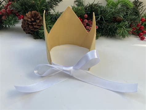 Fabric Christmas Cracker Hats Eco And Reusable Faux Gold Etsy