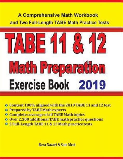 Tabe Math Preparation Exercise Book A Comprehensive Math