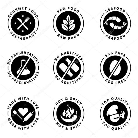 Food Product Badges Collection Stock Vector By ©radoma 107915278