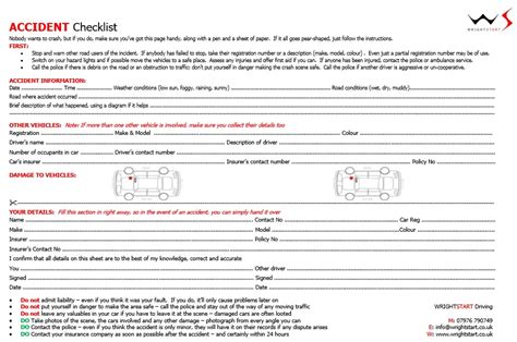 Accident Procedure WrightStart Driving School Derby