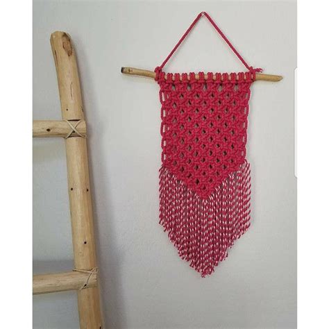 Red Macram Wall Hanging Weaving Boho Wall Art Decor Valentine S Day