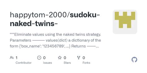 Github Happytom Sudoku Naked Twins Eliminate Values Using