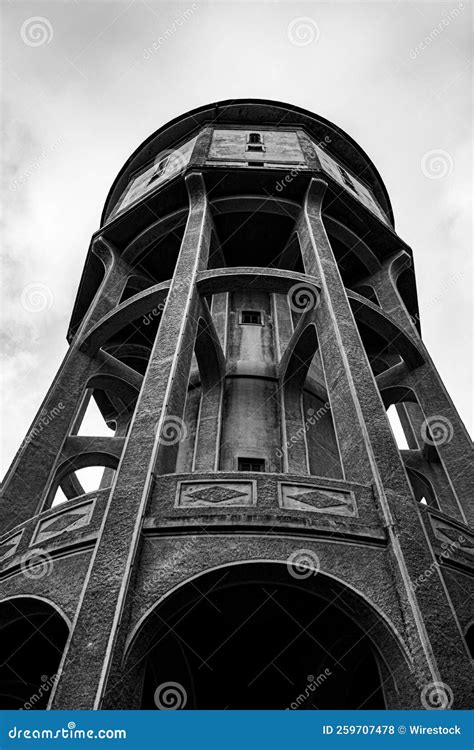 Toma Vertical En Escala De Grises De Una Torre Foto De Archivo Imagen