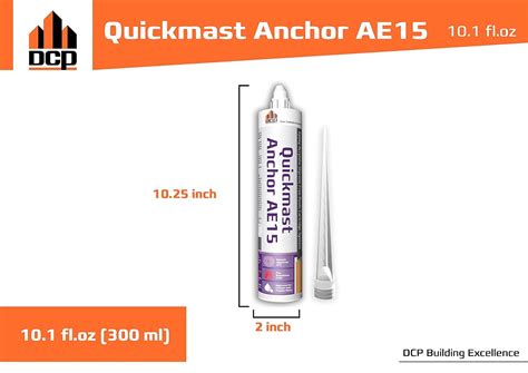 Buy Dcp Quickmast Ae Concrete Epoxy Anchor System Two Part Concrete