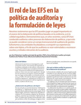 Revista Internacional de Auditoría Gubernamental 2015 PDF