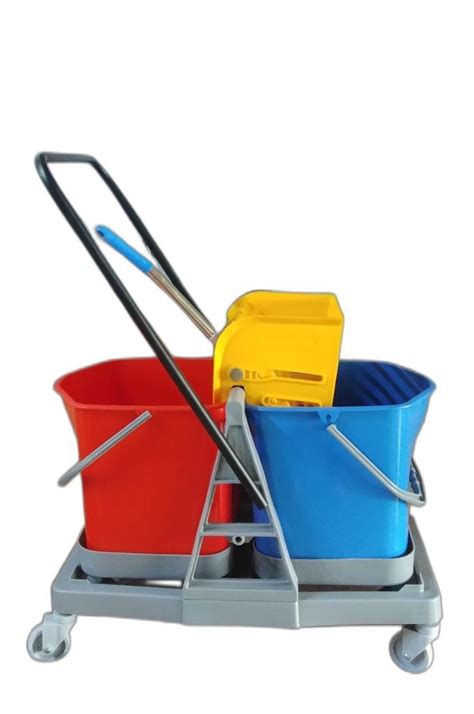 Wringer Trolley Double Bucket At Rs Wringer And Mopping Trolleys