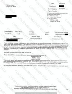 Settlement Letter From Overstock Comenity Bank Consumer DEBT HELP