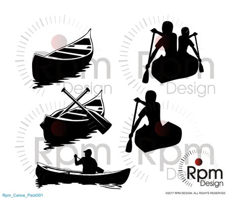 Canoe SVG File Boat Boating Canoeing Water Camping Etsy