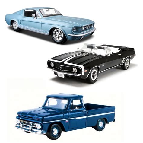 Best Of 1960s Muscle Cars Diecast Set 70 Set Of Three 124 Scale