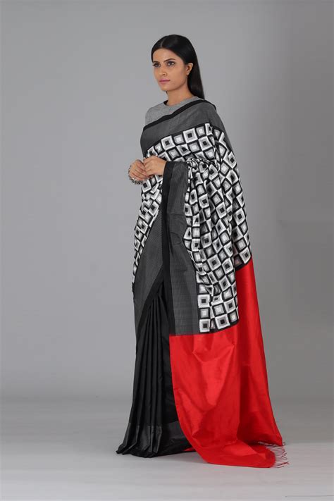 Black Japanese Silk Saree