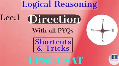 Directions In Logical Reasoning Course For UPSC CSAT Logicalreasoning