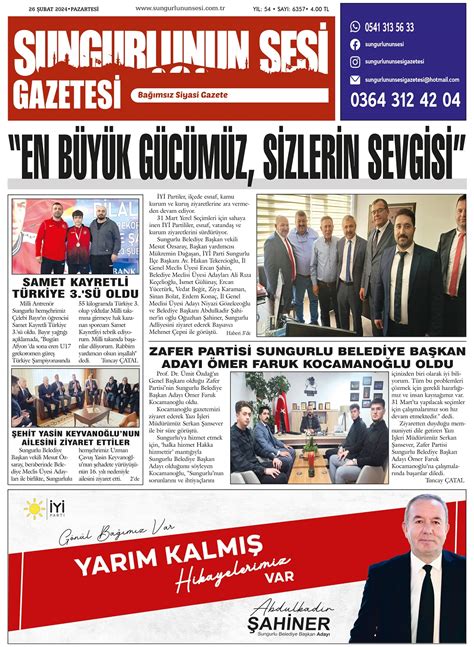 Ubat Sungurlu Nun Sesi Gazetesi