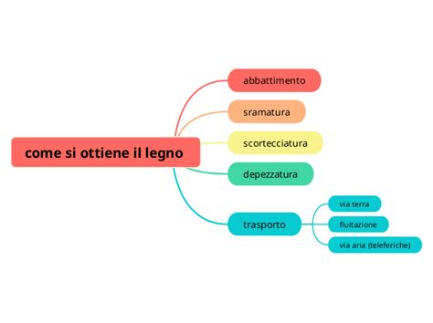 Come Si Ottiene Il Legno Mind Map