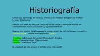 Historia Historiografia Historiologia Ppt