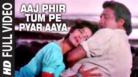 Aaj Phir Tum Pe Pyar Aaya Full Hd Song Dayavan Vinod Khanna Madhuri Dixit Youtube