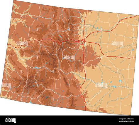 Colorado Map Stock Vector Images Alamy