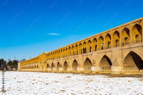 It's Winter in Isfahan, 33 pol Allah Verdi Khan bridge in Isfahan, Iran ...