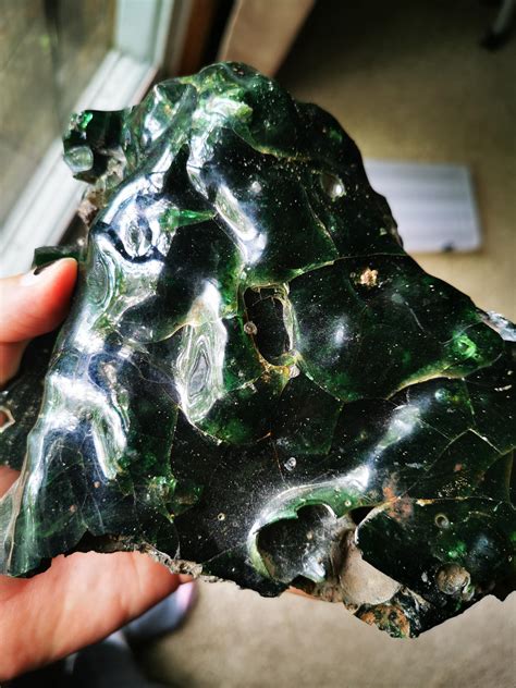 Green Obsidian Rock