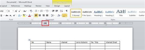 Mengubah Ukuran Baris Dan Kolom Tabel Di Ms Word Teknologi Informasi