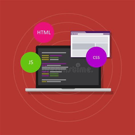 Vector Collection Of Web Development Shield Signs Html Css A Stock