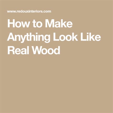 How To Make Anything Look Like Real Wood Cherry Stain White Laminate