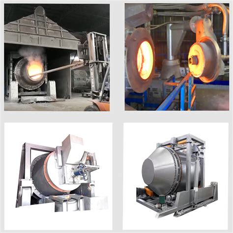 Pure Oxygen Combustion Rotary Melting Furnace Iron Melting Furnace