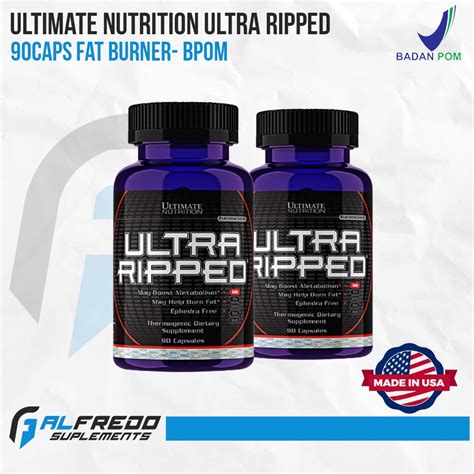 Jual Ultimate Nutrition Ultra Ripped 90 Capsules Fat Burner Thermogenic