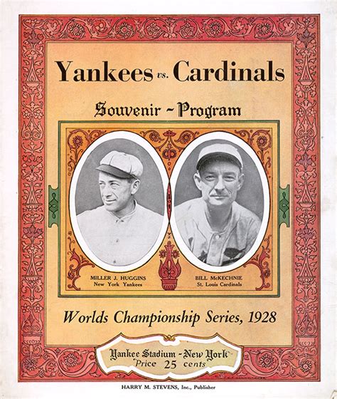 MLB World Series Program: New York Yankees (1928) | SportsPaper.info