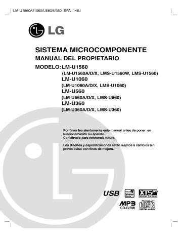 LG LM U1560A Manual De Usuario Manualzz