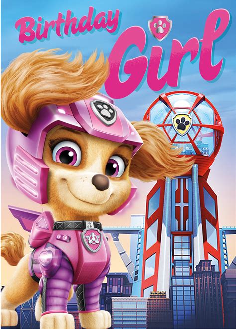 Paw Patrol Birthday Girl Card Danilo Promotions