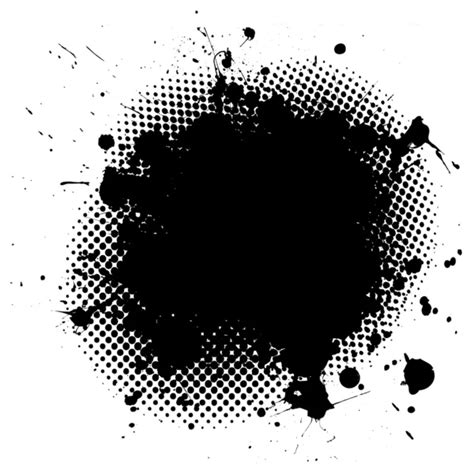 Large Halftone Ink Splat Stock Vector By Nicemonkey