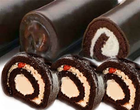 inilah  membuat roti gulung coklat mudah  gampang