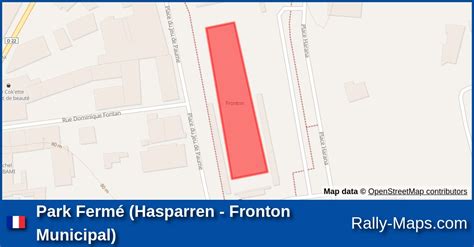 Park Ferm Hasparren Fronton Municipal Stage Map Rallye National