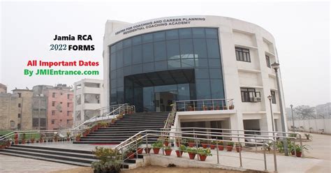 Jamia RCA Details Important Dates 2022 23 UPSC IAS