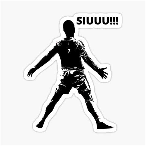 Cristiano Ronaldo Siuuu Sticker For Sale By Vickimullins Redbubble