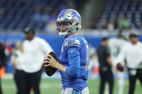 Detroit Lions Quarterback Nate Sudfeld Injured Carted Off Vs Panthers