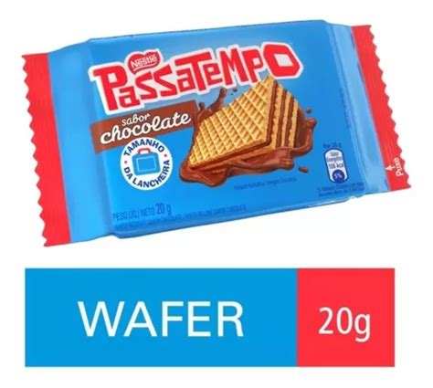 Kit 4 Unidades Biscoito Mini Wafer Passatempo 20g Nestlé Mercadolivre