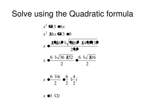 Ppt The Quadratic Formula And The Discriminant Powerpoint