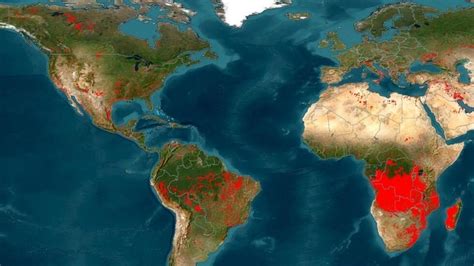 Un Mapa De La Nasa Permite Rastrear Los Incendios Forestales En La