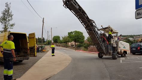 Treballs de millora de la via pública en diferents carrers del municipi