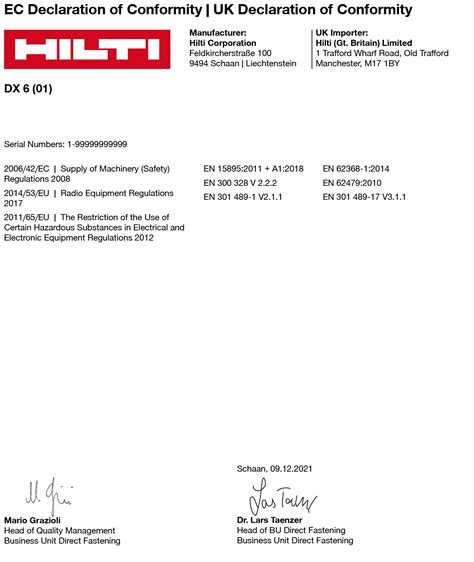 Operating Instruction DX 6 (01) Hilti USA