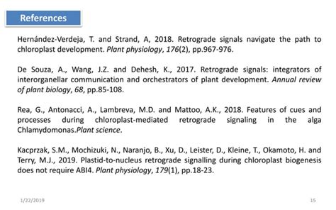 Retrograde Signalling PPT