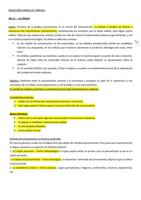 Resumen Modulo Y Redaccion Juridica Redacci N Jur Dica