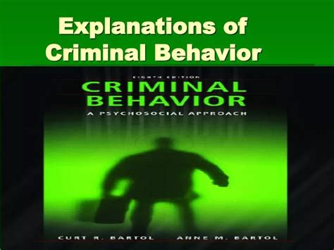 PPT Explanations Of Criminal Behavior PowerPoint Presentation Free