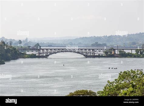 View Of The Jinja Railway Bridge Spanning The Nile River Towards Owen