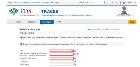 Traces Taxpayer Registration Process Learn By Quicko