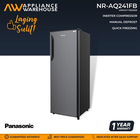 Panasonic Nr Aq Fb Cu Ft Direct Cool Inverter Upright Freezer