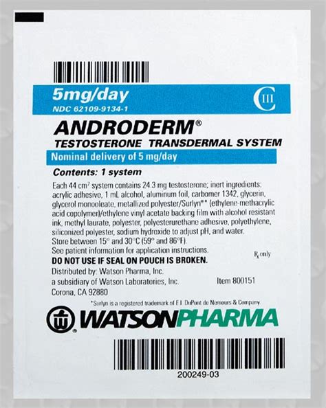 Androderm Transdermal Testosterone Gel Side Effects Administration